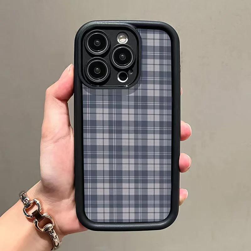 

Retro Checkered Print for Funda Samsung Galaxy S25 S24 S23 S22 Ultra FE Plus A55 A54 A53 A15 A35 A34 A25 A24 5G Soft Case Cover S24 Ultra