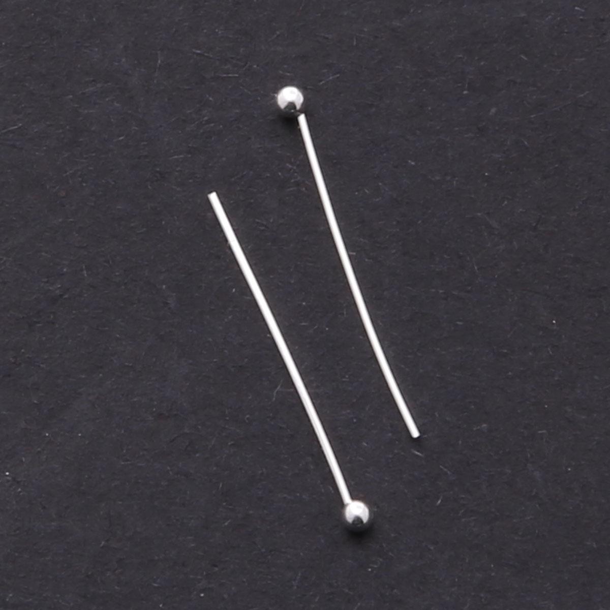 

20 мм Иглы-гвоздики с шариком Материалы для изготовления ювелирных изделий DIY Аксессуары Ожерелье Браслет Серьги 20MM 500pcs серебряный