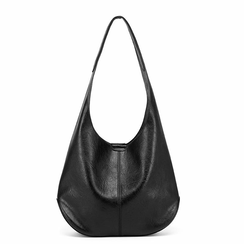 Fashionable and Retro Tote Bag, Casual and Versatile Bucket Bag, Large-capacity Underarm Single-shoulder Bag