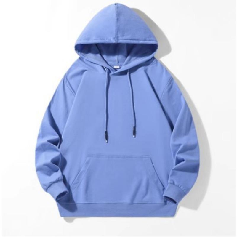 

Весенний новый мужской повседневный свитер с капюшоном большого размера для молодых студентов в гонконгском стиле с длинным рукавом и свободным воротом с капюшоном Tide M светло-синий