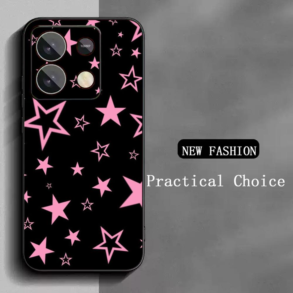 Fashion stars hot selling pattern Phone Case For Redmi Note 14 13 12 11 Pro Plus S 5G 14C A3 Soft Black Phone Cover