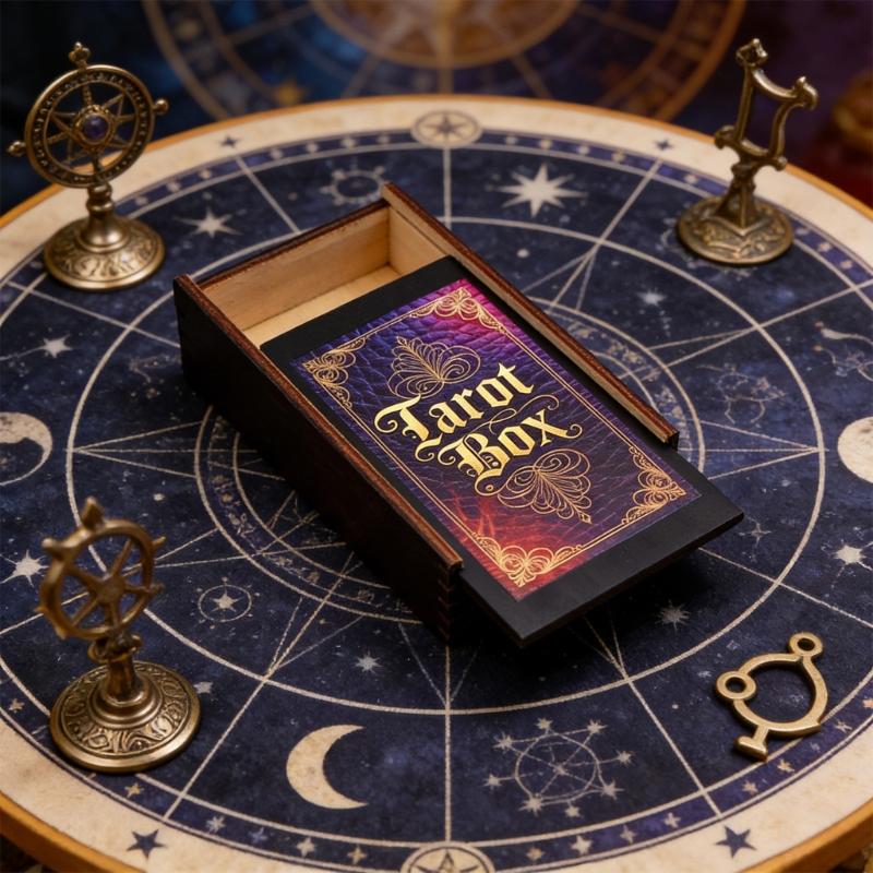 Rechteckige Holzkarte Box Spielkarten Tarots Behälter Schmuck Aufbewahrungskoffer Verpackung Poker Spiel Leere Poker Karten Aufbewahrungskoffer