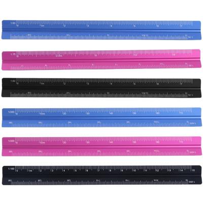 Triangle Mechanical Drafting Ruler Architectural Scale Ruler Draftsmen Engineer Scale Ruler Triangular Building Ruler