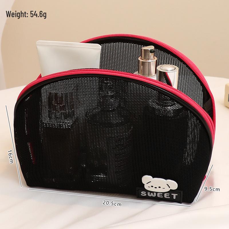 

Портативная полукруглая косметичка большой вместимости для путешествий и деловых поездок