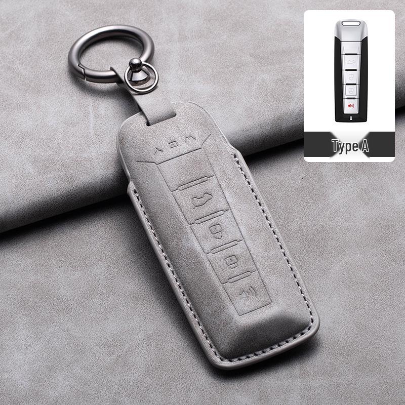 

WEY Blue Mountain Key Case for Mocha DHT PHEV & Latte Models - Unisex Car Key Holder with Buckle Shell