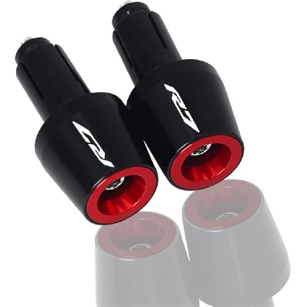 

for Yamaha YZF R7 YZFR7 r7 2020-2023 Motorcycle Universal 7/8 22 MM Handle Bar Ends Plug Grips CNC Handlebar Plug Caps Slider (Color : Black) красный