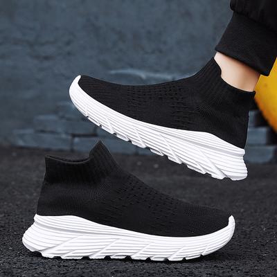 High Top Sock Sneakers For Men Platform Men's Running Shoes Lightweight Breathable Knit Casual Sports Shoes Women 35-46