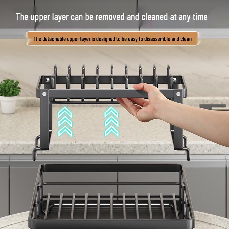 מתקן ייבוש כלים מודרני מפלדת פחמן למשטח עבודה