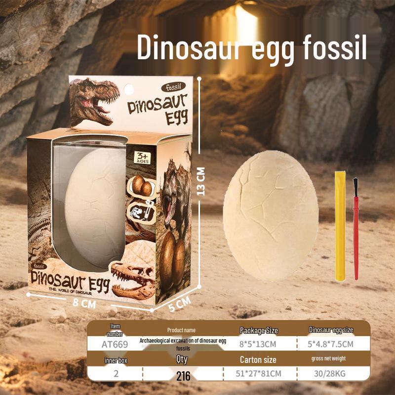 Children s Educational Dinosaur Excavation Kit: Surprise Fossil Egg with Skeleton Model