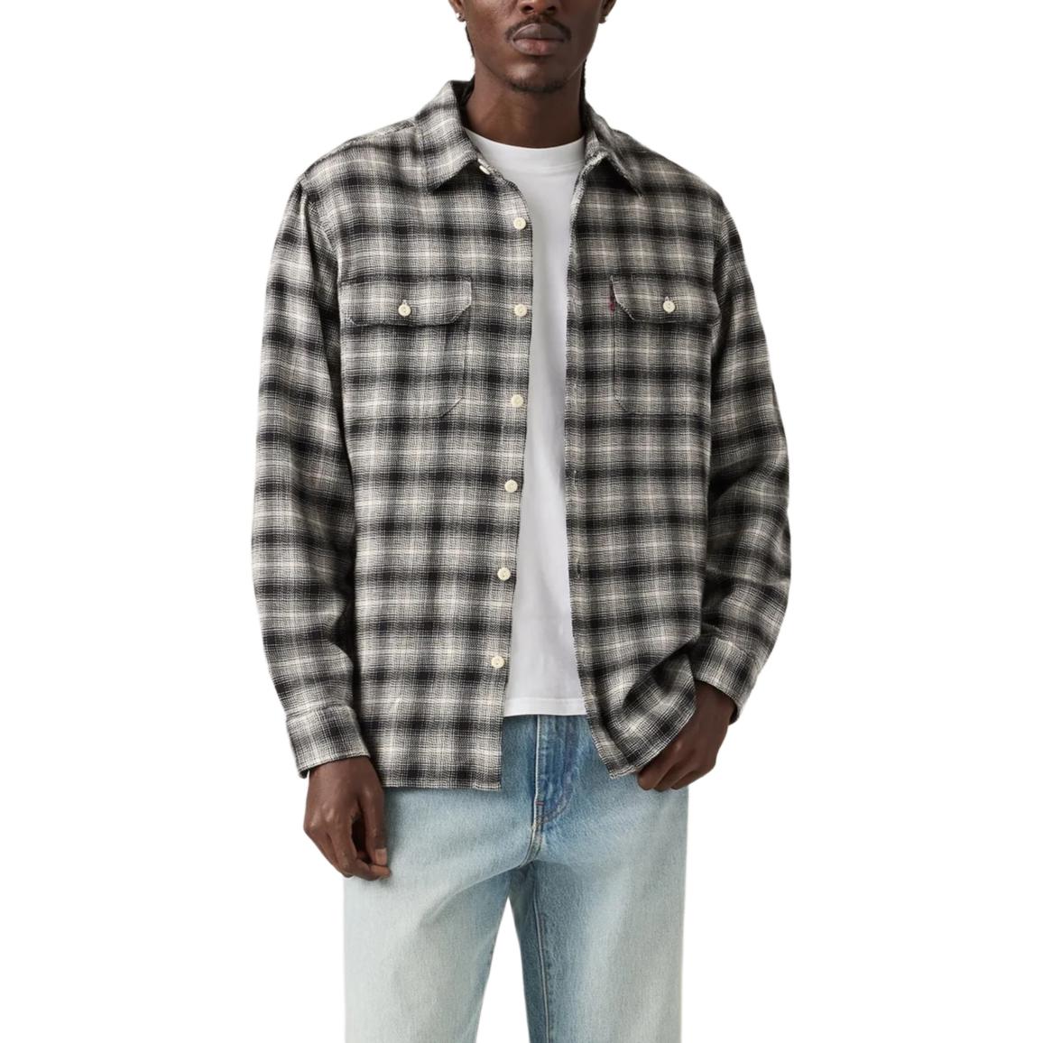 

Мужская рубашка Levis в клетку на пуговицах, свободная, с длинным рукавом, мужские рубашки 19573-0294
