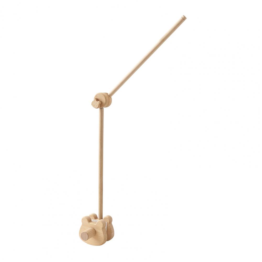 Adjustable Baby Rattle Holder Wooden Baby Rattle Bracket Infant Wooden Rattle Toy Holder for Crib Rotatable Baby for Newborns
