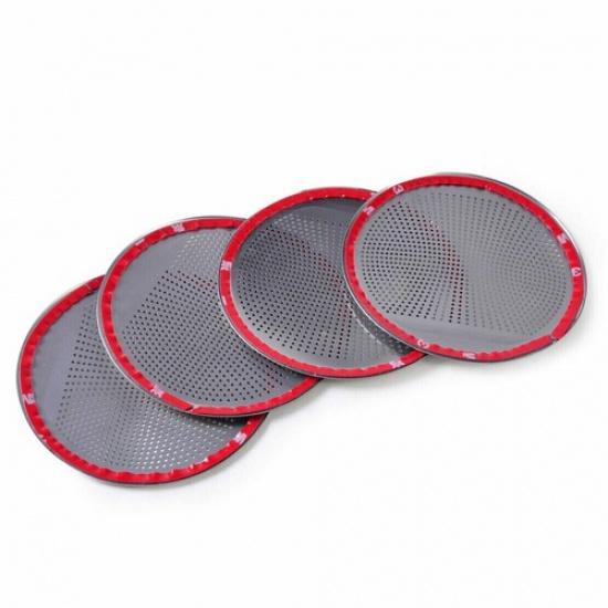 For BMW X5 X6 F15 14-16 Aluminum Door Speaker Cover Decorative Circle Trim