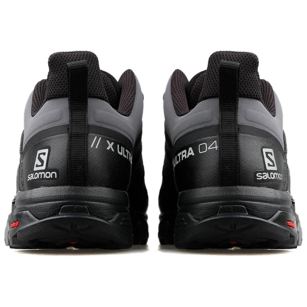 SALOMON X Ultra 4 Comfortable Cushioning Slip Resistant Abrasion Resistant Low top Running Shoes Men's Black Gray L41385600