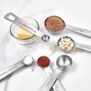 6Pcs Stainless Steel Measuring Spoon Set Tablespoon Measuring Coffee Powder Spice Spoon Coffee Scoop Baking Kitchen Accessories