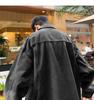 Men's Winter Lambswool Denim Jacket - Trendy American Style, Thickened with Velvet for Warmth, Hong Kong Inspired Fashion.