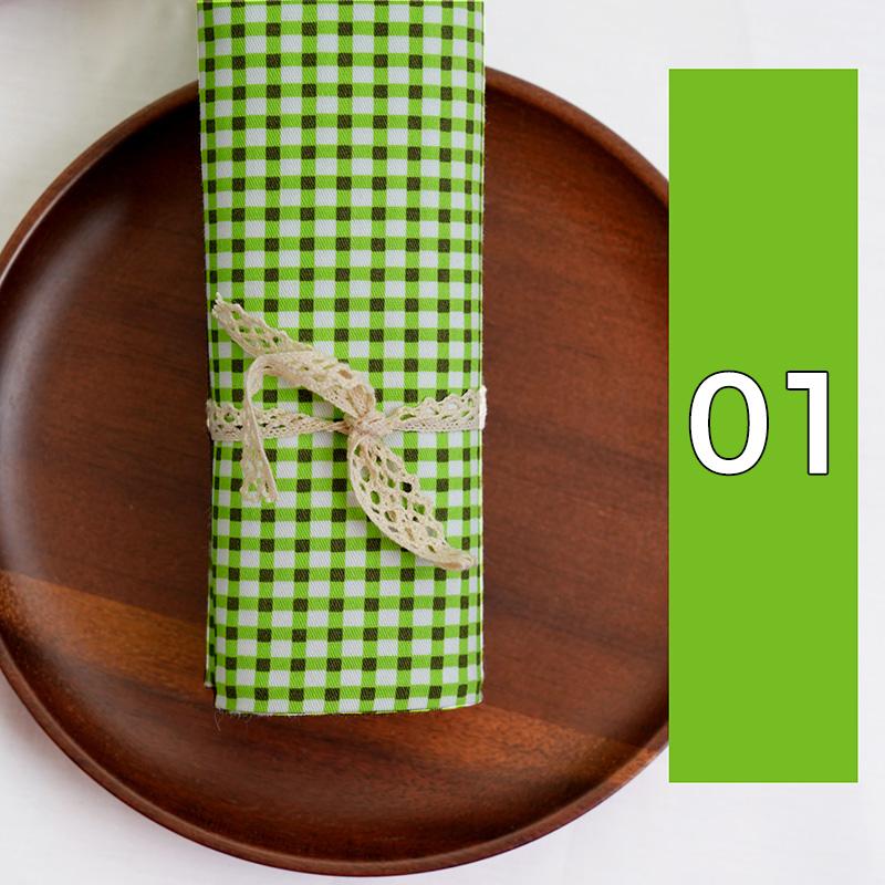 100*160cm Printed Grid Plaid Cotton Fabric For Handmade Baby Clothes Patchwork Quilting Fabric Diy Upholstery Curtain Tablecloth