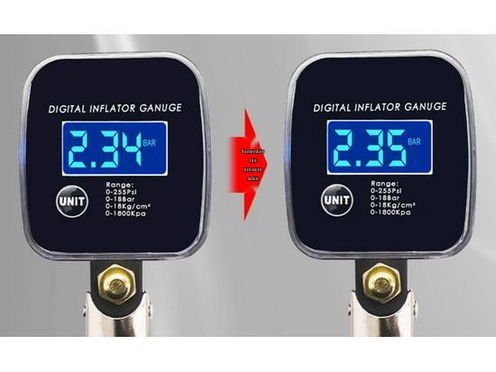 High-Precision Car Tire Pressure Gauge with Inflation Gun & Copper Quick Connector for Auto Repair Shops