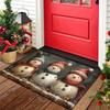 Christmas Snowman Welcome Doormat Durable Non-Slip Indoor/Outdoor Mat Entrance Hallway Home Atmosphere Decorative Rug