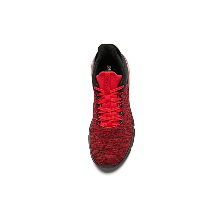 Anta Cushioning Breathable Low top Training Shoes Men's Black Red 11917772-7
