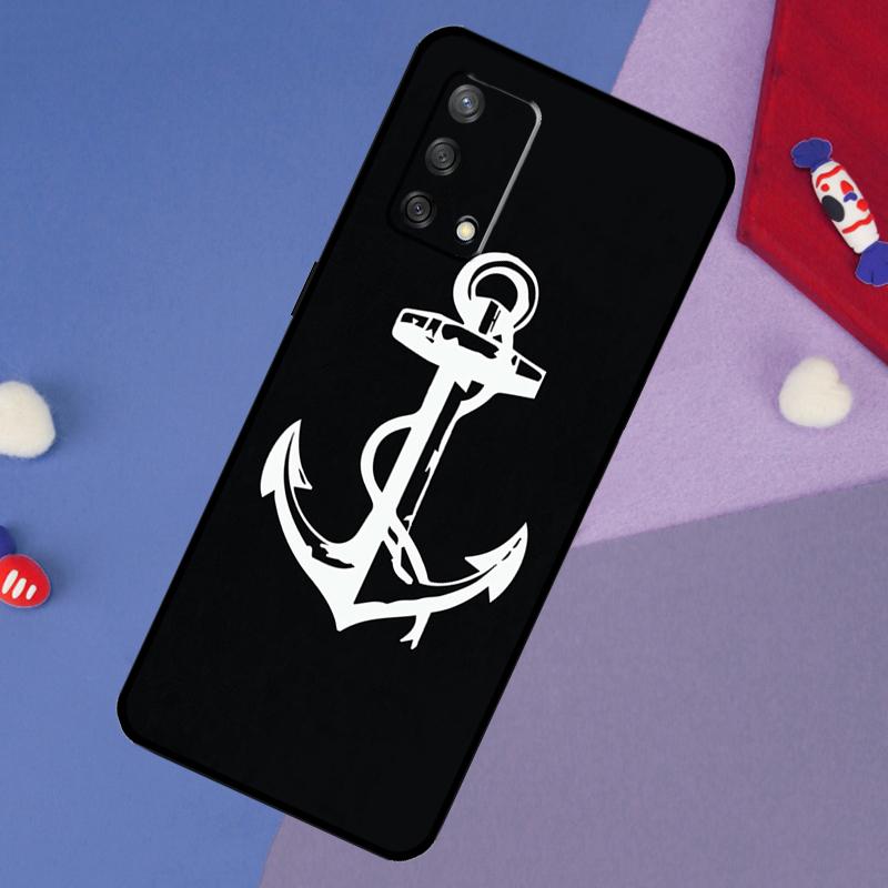 Anchor Sea Beach Case For Oppo A17 A60 A40 A80 A16 A76 A96 A98 A58 A78 A18 A38 A57 A74 A54 A94 A15 A5 A6 Pro