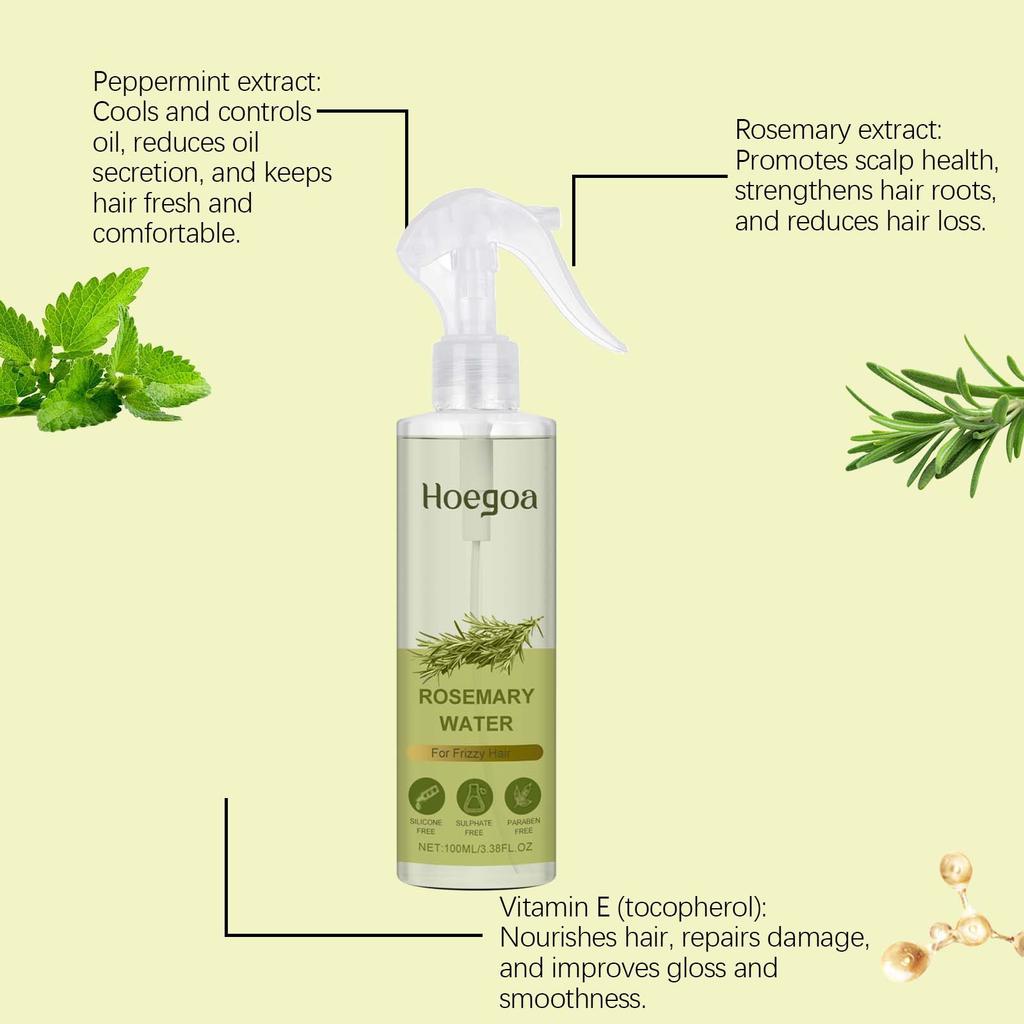 Rosemary Hair Care Spray Promote Scalp Health Oil Control Repair Damaged Hair Refreshing Enhance Hair Luster Hair Spray