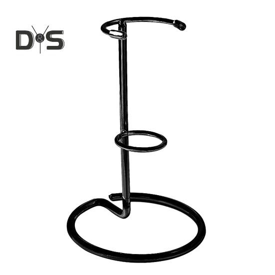 

Подставка-держатель для палочки из железа с круглым основанием, железная основа, искусственный кристалл, украшение для хранения, домашний офис, декор S чёрный