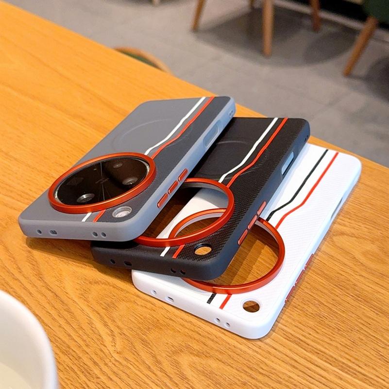 Color-block Dual-Line Built-in Wireless Charging Magnetic Ring Case For OPPO Find X9 Pro X9 X8 Ultra X8s + X8 Pro Protect Cover