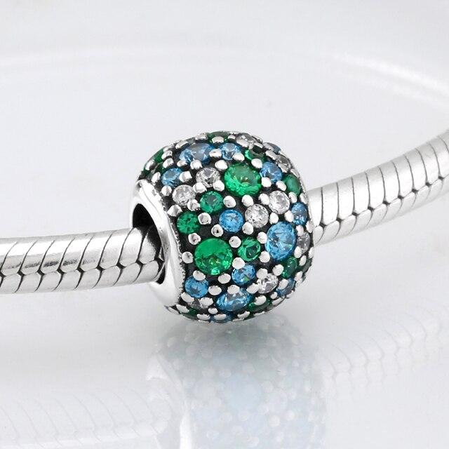 Fashion Trend 925 Sterling Silver Clear Cz Forever Family Fine Beads Fit Original Jiuhao Charm Bracelet Jewelry Making