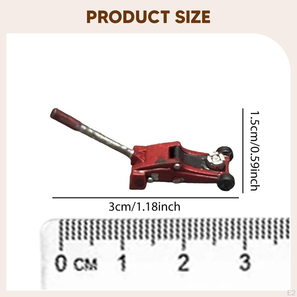 1/64 Car Jack Model DIY Repair Shop Scene Garage Diorama Accessory Photography Prop for