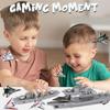 WASK Army Toys for Boys - Military Aircraft Carrier Toy Set, Military Navy Ship, Battleship, Supply Ship, Fighter Plane, Aircraft Carrier Model Kit, C