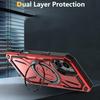 For iPhone 16 Plus Case TPU+PC Magnetic Phone Cover with Kickstand