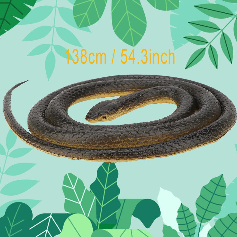 Soft Plastic Simulation Snake Model Toy Fake Snake Animal Children Funny Prank Toy