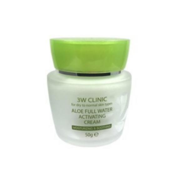 3W Clinic Aloe Full Water Activating Cream 50g Aloe Full Water Activating Cream