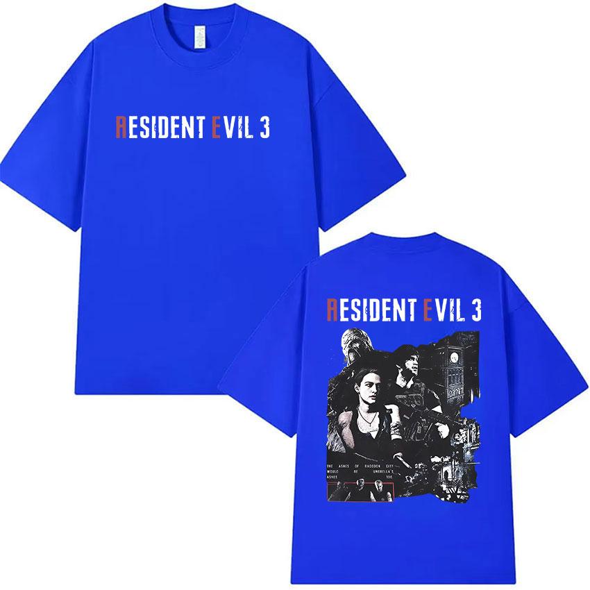 Hot Game Resident Evil Merch Tshirt Unisex Classic Gothic Short Sleeve Tshirts Unisex Vintage Summer ONeck Cotton Tee Streetwear