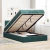 VidaXL Ottoman Bed Frame with Dark Green Mattress 120x200 Cm Velvet, Bed Frame, Upholstered Bed Frame, Bed Frame 3311696