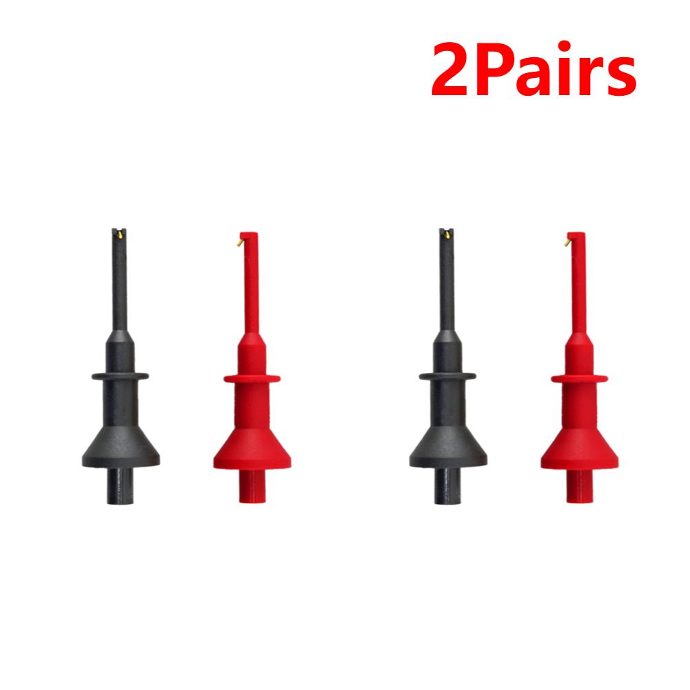 Probe Hook Kits 4mm Banana Jack Telescopic Spring Damage Test Hook High Current Multimeter Test Probe Hook Electrical Hand Tools