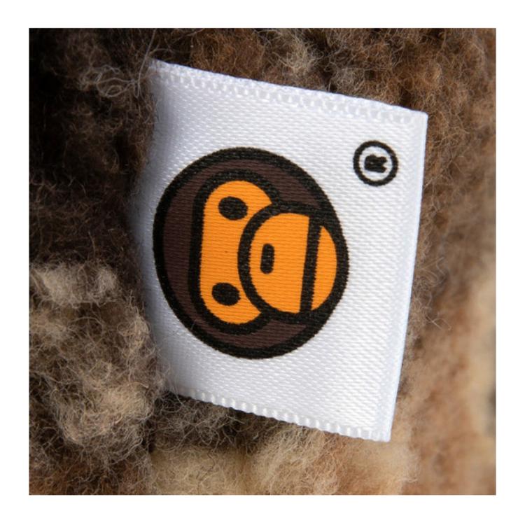 A Bathing Ape Baby Milo Plaid Polyester Mini Backpack Unisex Backpack Beige AJ70-489-007 Beige,Mini