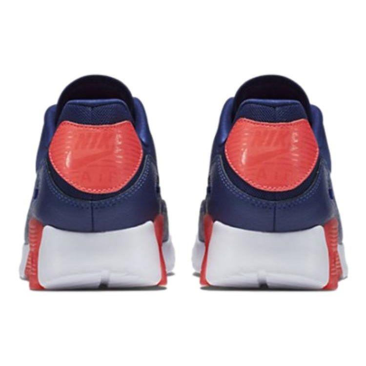 Nike Air Max 90 Ultra Essential Women's Lifestyle Sneakers Blue Legend Hot Lava Sunset Glow Blue 724981-400