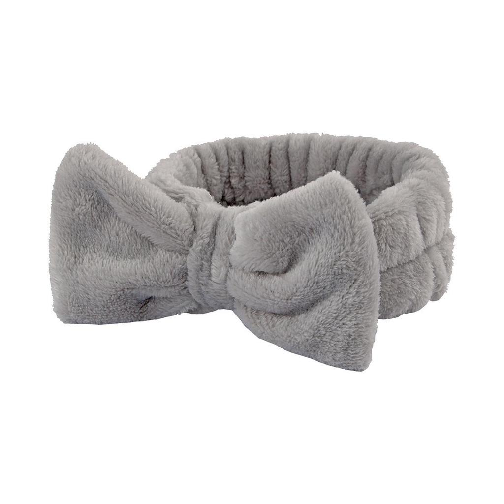 Korallenfleece Anti-Nass Haarband Armband Set für Gesichtswäsche und Hautpflege