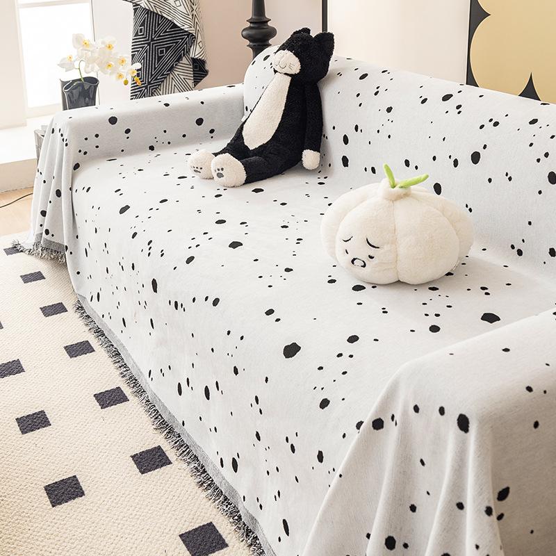 Cartoon Cute Chenille Sofa Towel Four Seasons Universal Non-Slip All-Inclusive Sofa Cover Universal Cover High Sense Cover Cloth