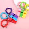 10Pcs Colorful Spring Wristband Whistle Plastic Referee Whistle Sport Whistle  Outdoor Survival