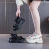 Fashion Versatile Thick Heel Sandals Women's Summer Outdoor Wear 2025 New Diamond Platform Heightening Casual Dad Sports Sandals