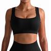 Women's Sexy Shock-Absorbing Yoga Sports Bra with Ribbed Back