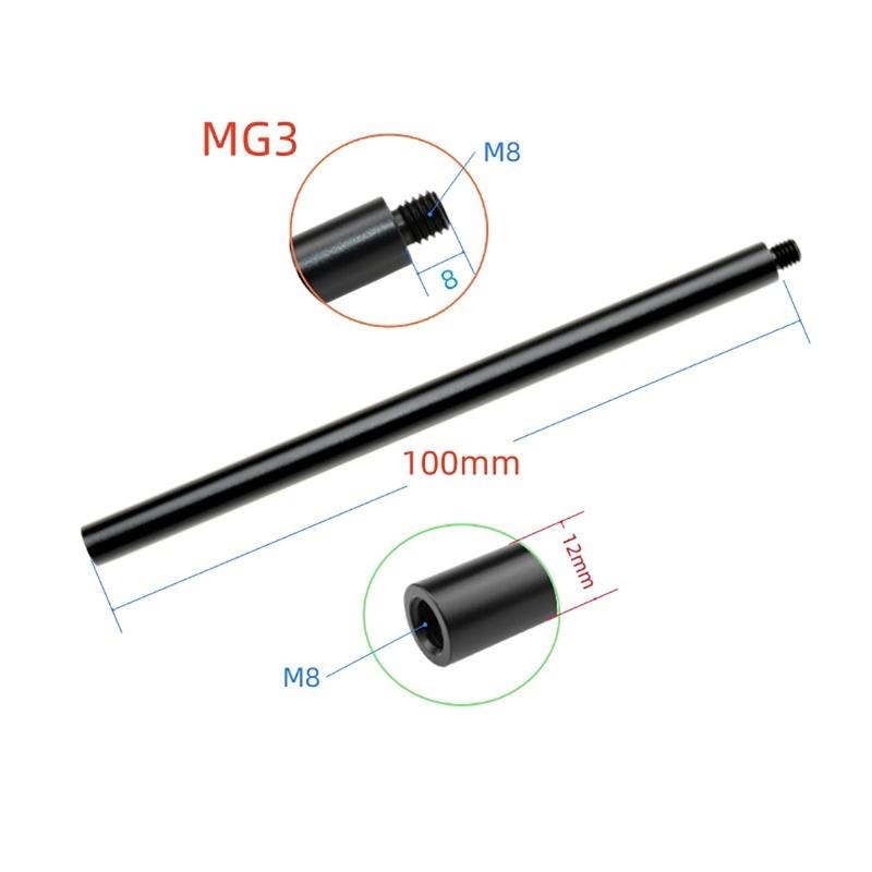 M 8 Thread Extension Rod 12mm Diameter Extension Poles Stabilizer Accessory for Tripods and Motorcycle Mounts
