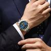 Poedagar 996 Hot Sale Men Quartz Watch Stainless Steel Strap Waterproof Luminous Hands Business Casual Male Wristwatch