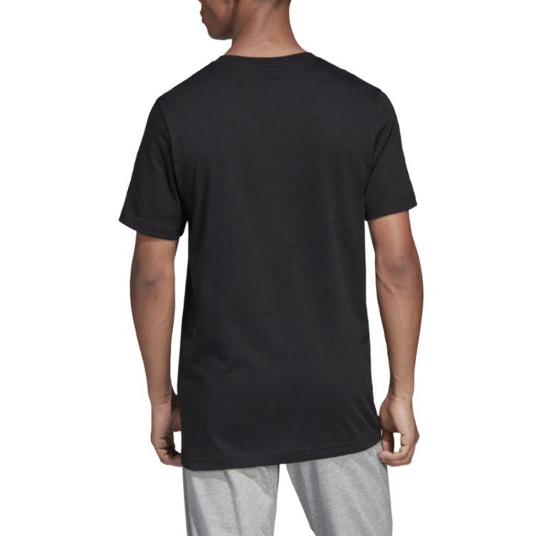 Adidas Comfortable Breathable Round Neck Sports Short Sleeve T-Shirt Men Tops Black DV3041