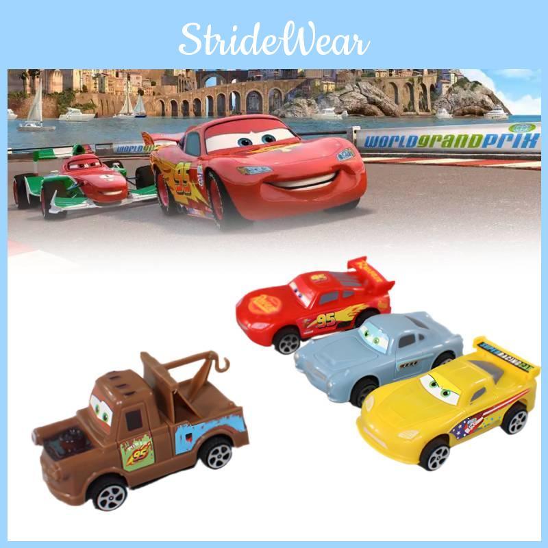3 Cars 4pcs Model Toy Cake Baking Dessert Decoration Cartoon Kids Birthday Gift