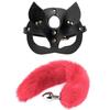 Masque de renard queue Cosplay masque pour les yeux bouchon anal en métal jeu de rôle SM accessoire jouets sexuels pour