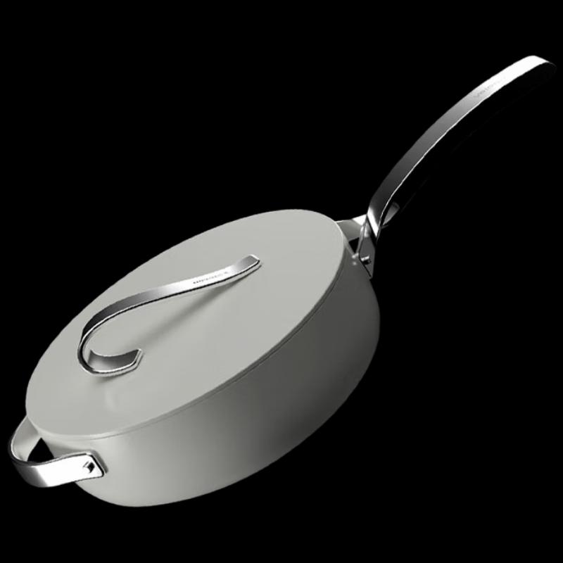 Wenlunshan Free Ribbon 24cm White Non-stick Enamel Soup Pot
