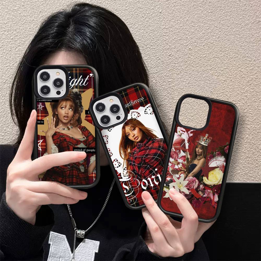Singer Pinkpantheress Phone Case Wireless Charging PC+TPU For IPhone 11 12 13 14 15 16 17 Pro Max Plus Case